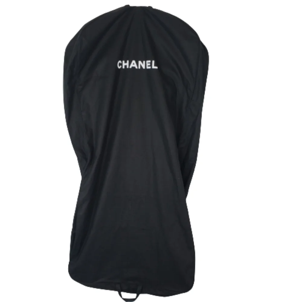Auth Chanel black garment bag